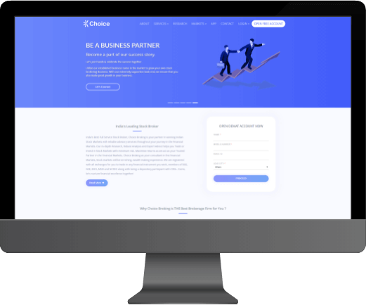 Web Design for choice-broking