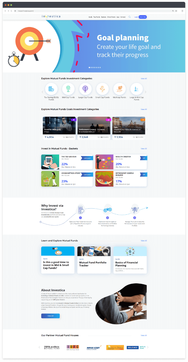 App Development for investica